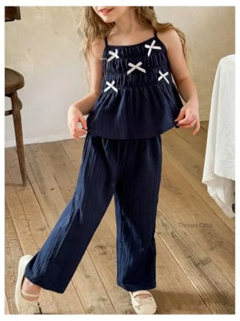 Toddler Girl 2 Piece Peplum Top and Pants Summer Set Size 6Y